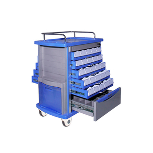 Carrello dell'ospedale ABS con il carrello della medicina del carrello di emergenza del cassetto