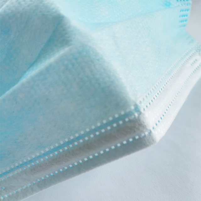 Maschera per il viso monouso protettivo blu 
